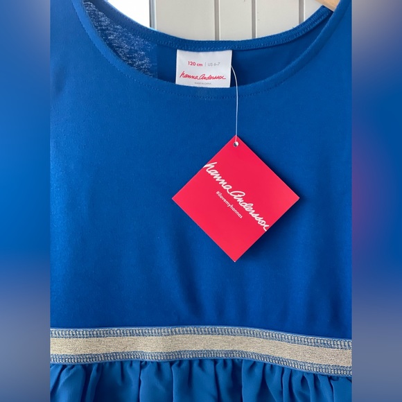 New Hanna Andersson Ruffled Dress, Size 120 - Picture 2 of 4